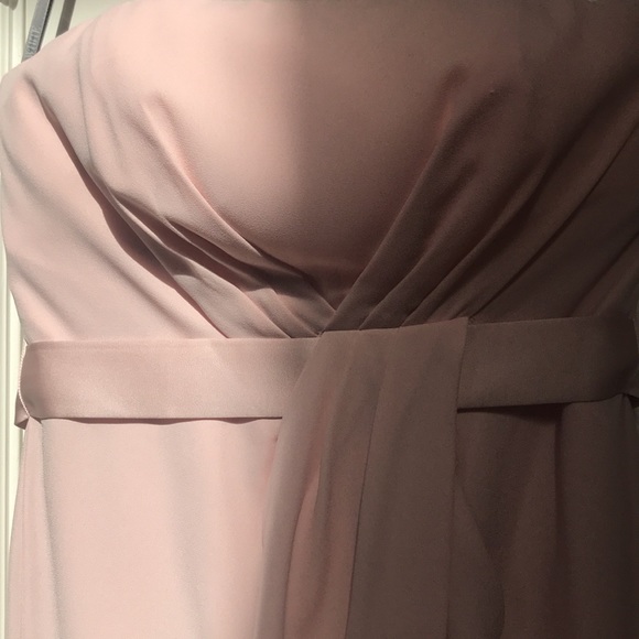 NWT Vera Wang strapless Tulip skirt with sash style vw360166 Blush Sz 8 (sku A) - Picture 4 of 10